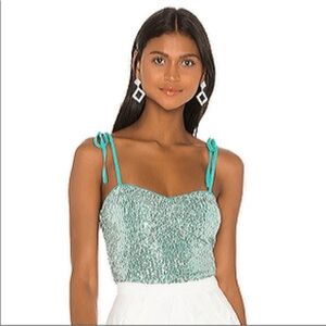 Miranda Top in Sea Green - LOVERS AND FRIENDS xs